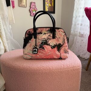 Kate Spade Abstract Pink and Black Shoulder Bag